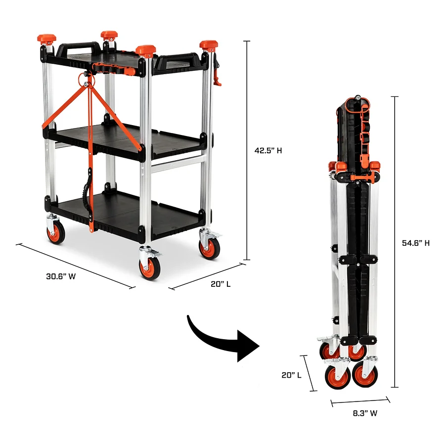Folding Jobsite Cart