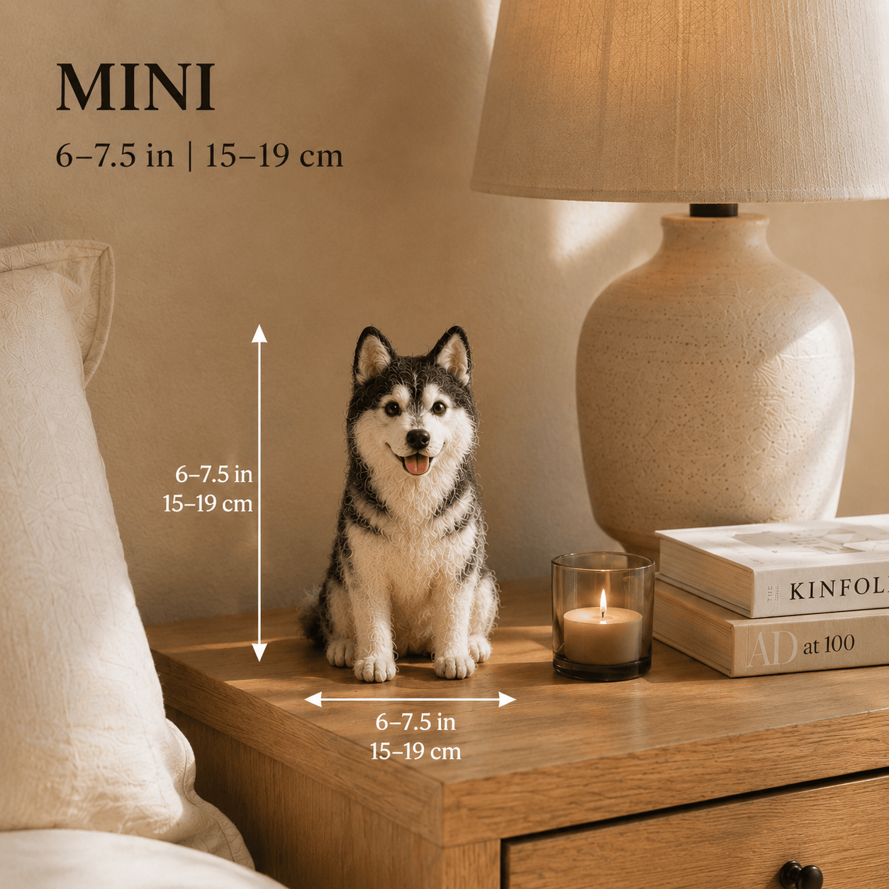Personalized Felt Pet Portrait Sculpture