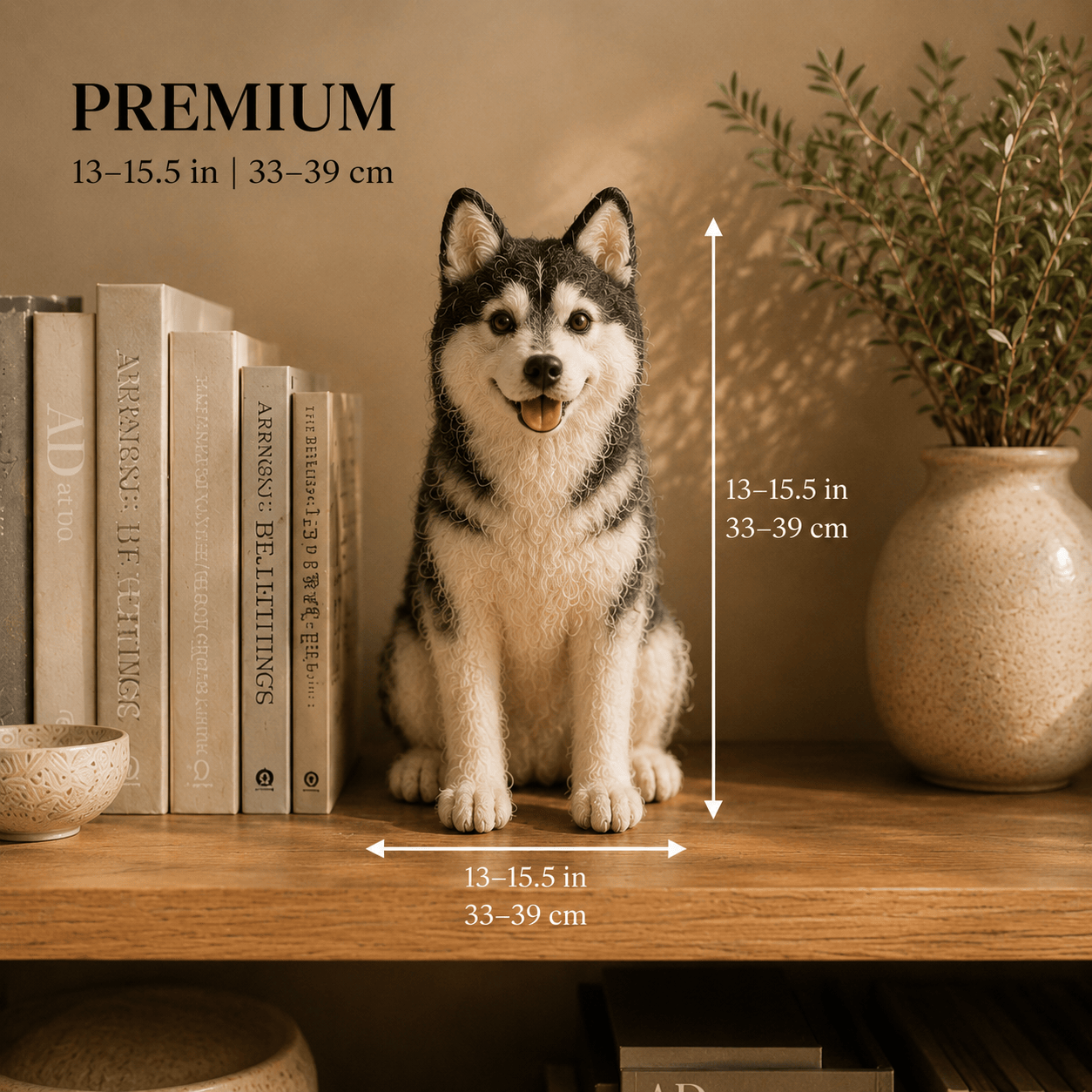 Personalized Felt Pet Portrait Sculpture