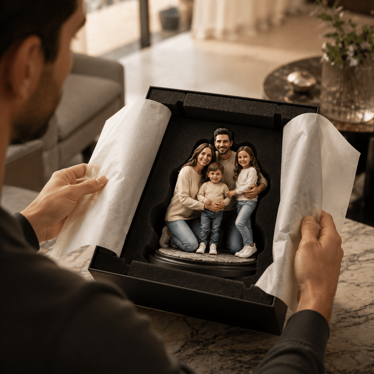Custom 3D Printed Figurine from Your Photo