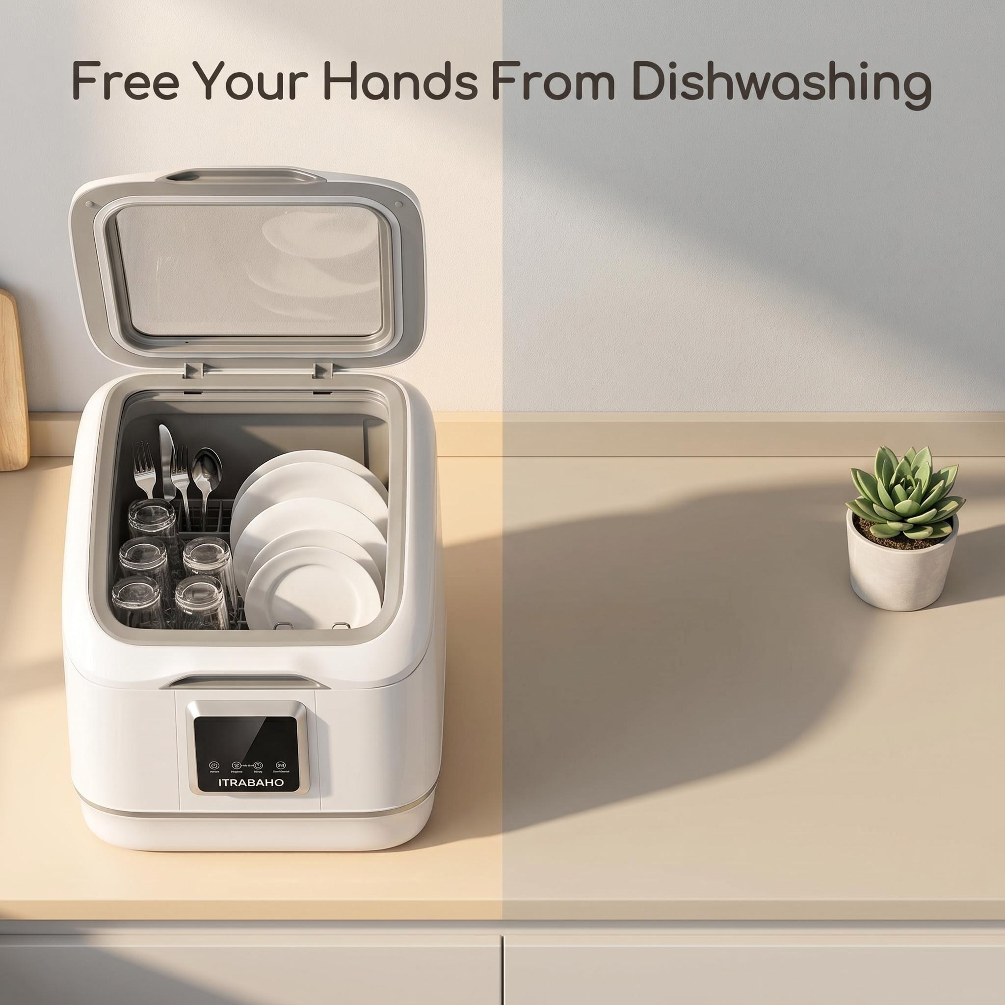 Itrabaho™ Compact Tabletop Dishwasher