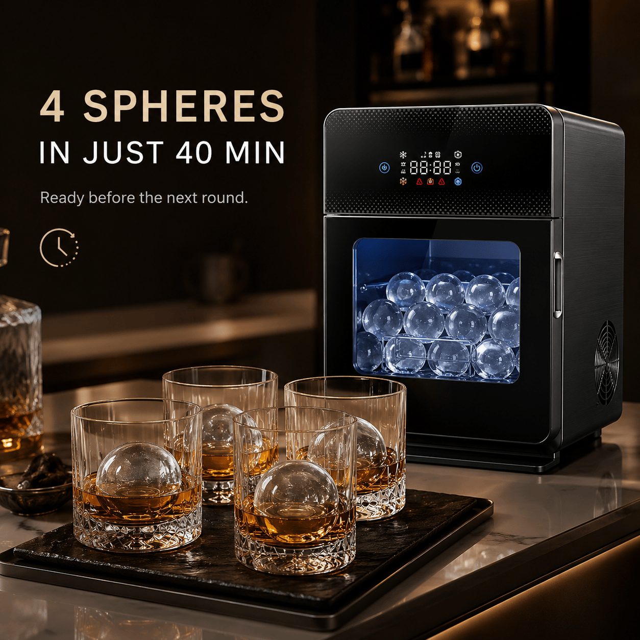 Crystal Clear Sphere Ice Maker