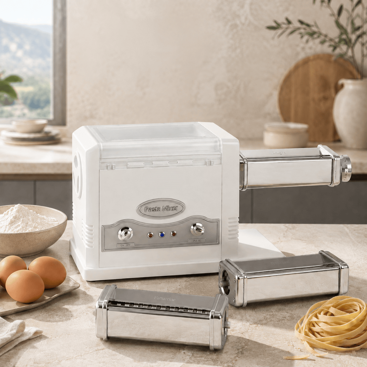 4-in-1 Electric Pasta Maker & Dough Mixer