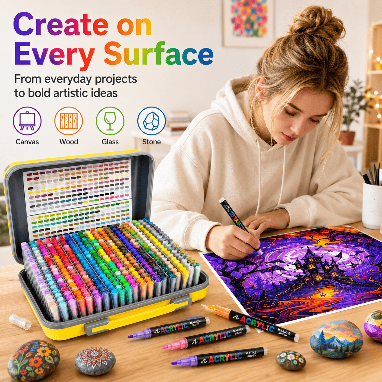 Ultimate Acrylic Paint Marker Collection – 168 to 366 Vibrant Colors