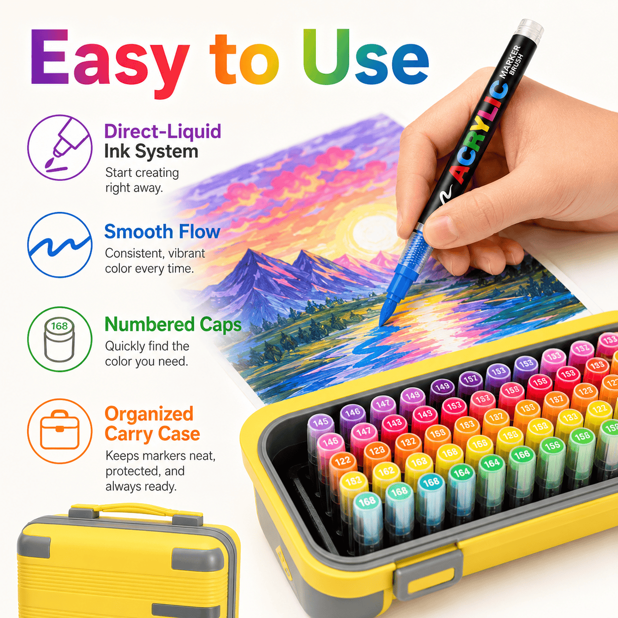 Ultimate Acrylic Paint Marker Collection – 168 to 366 Vibrant Colors