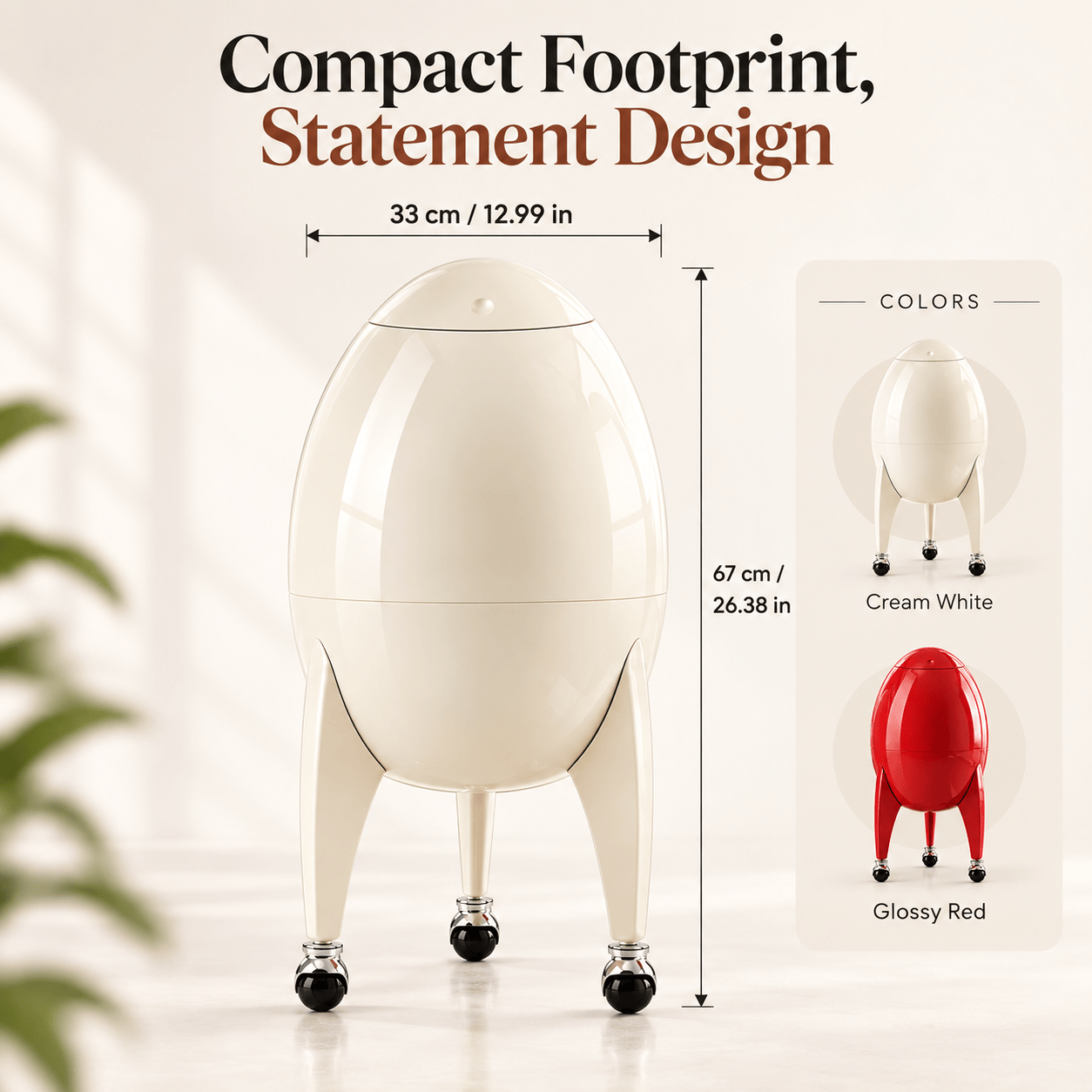 Modern Standing Trash Can
