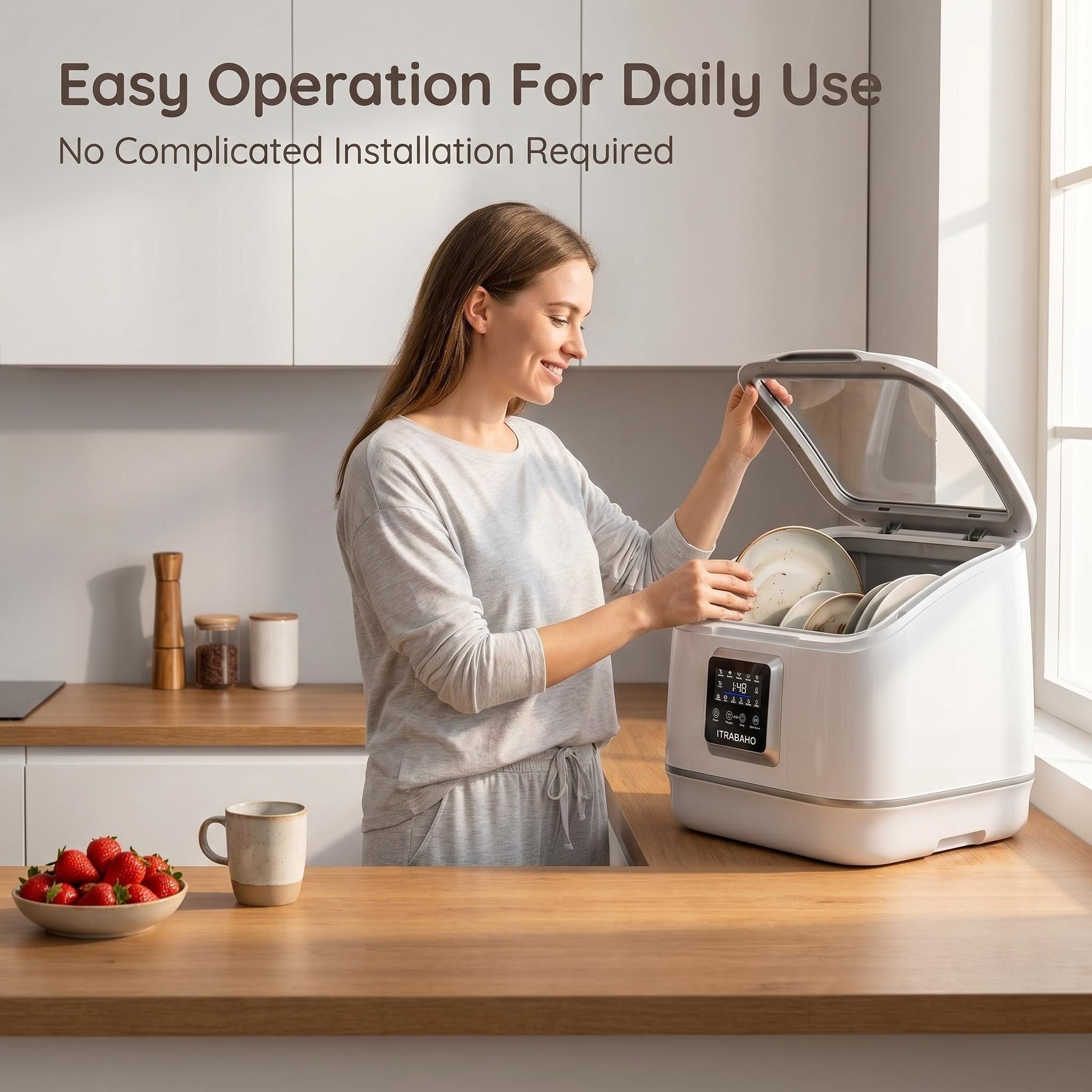 Itrabaho™ Compact Tabletop Dishwasher