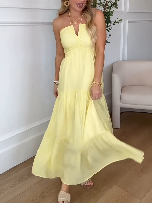 NEW🔥 Halter Vacation Dress