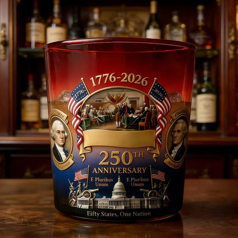 🦅250 Years of Freedom Commemorative Whiskey Glass