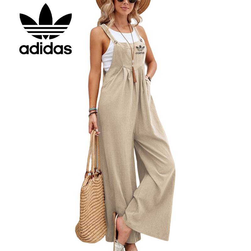 Dámsky jednofarebný ležérny overal Adidas 2023 v horúcom štýle