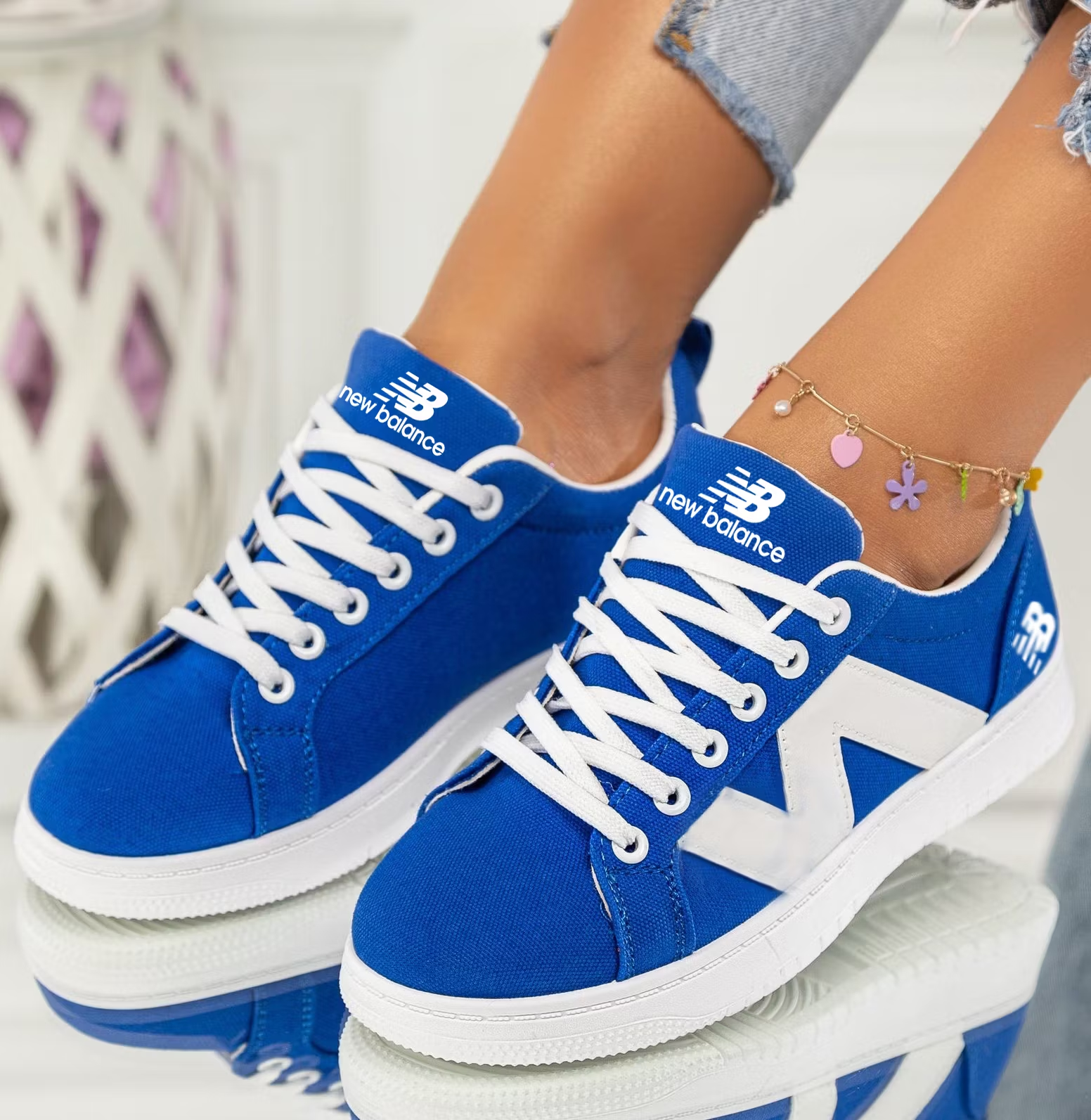 NEW BALANCE Nowe damskie wygodne, oddychające buty płócienne 2026