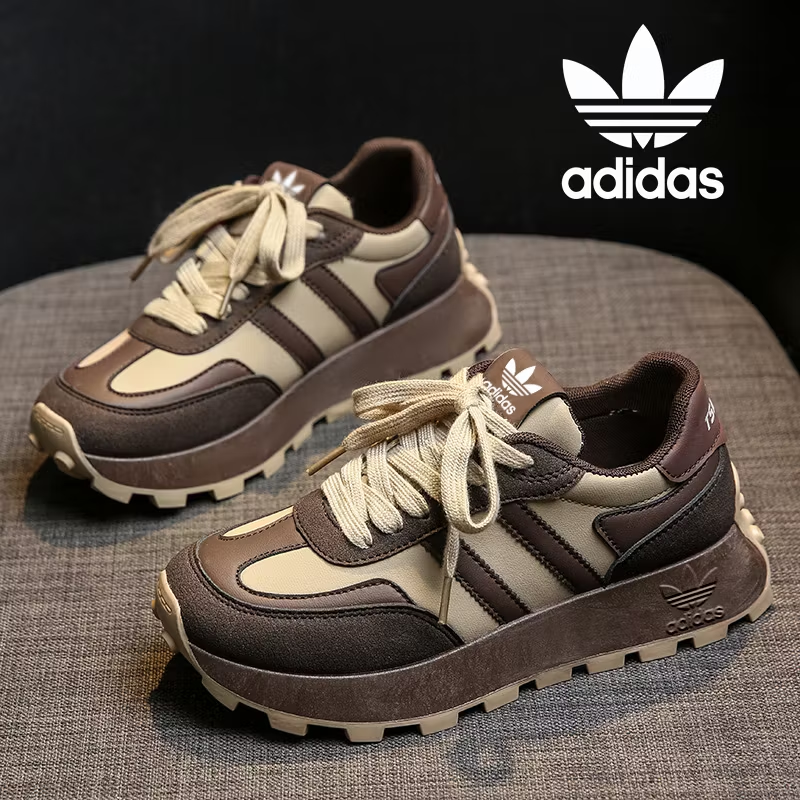 Adidas 2026 nowe buty treningowe o grubej podeszwie podnoszące moralność w stylu retro