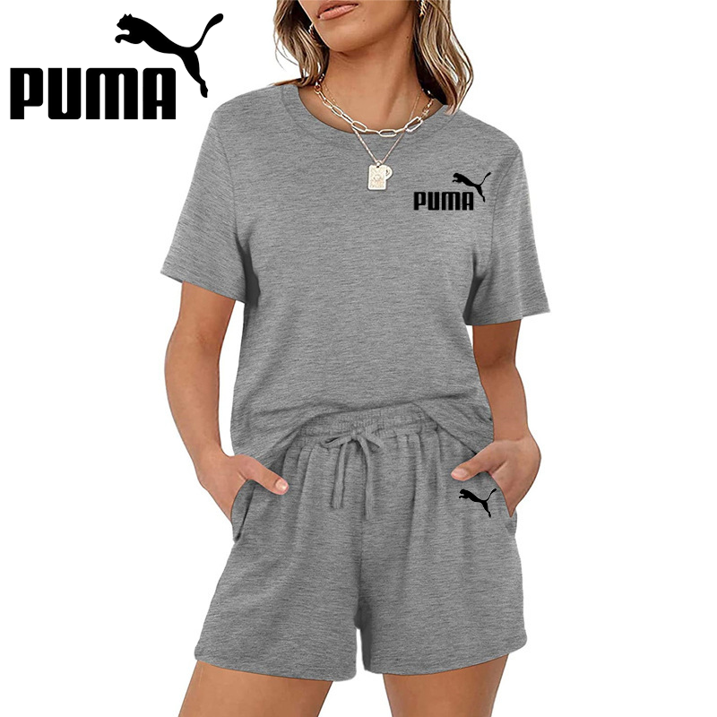 PUMA Nová súprava šortiek s krátkym rukávom pre ženy na voľný čas