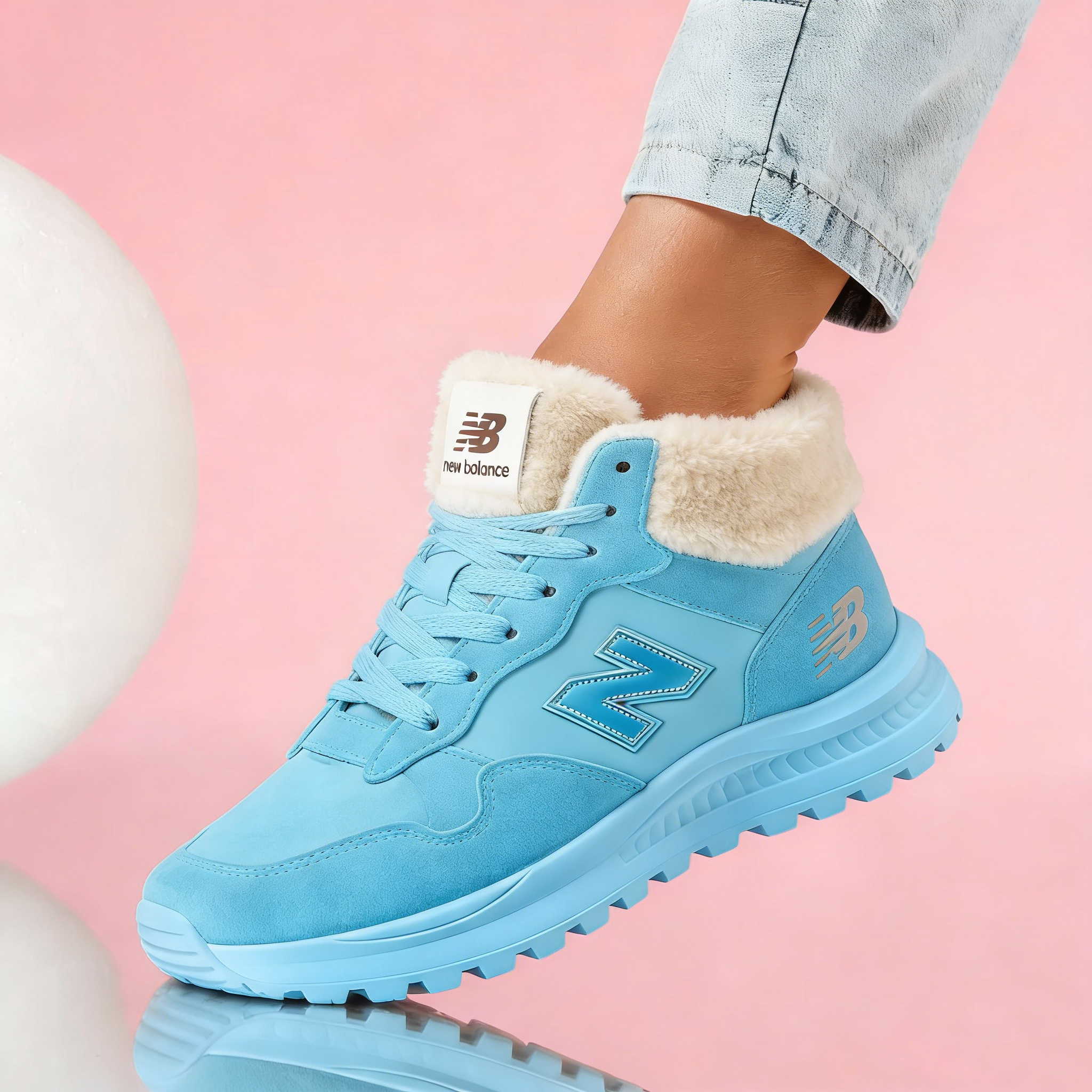 Módne dámske topánky New Balance® s hrubou podrážkou a protišmykovým povrchom.