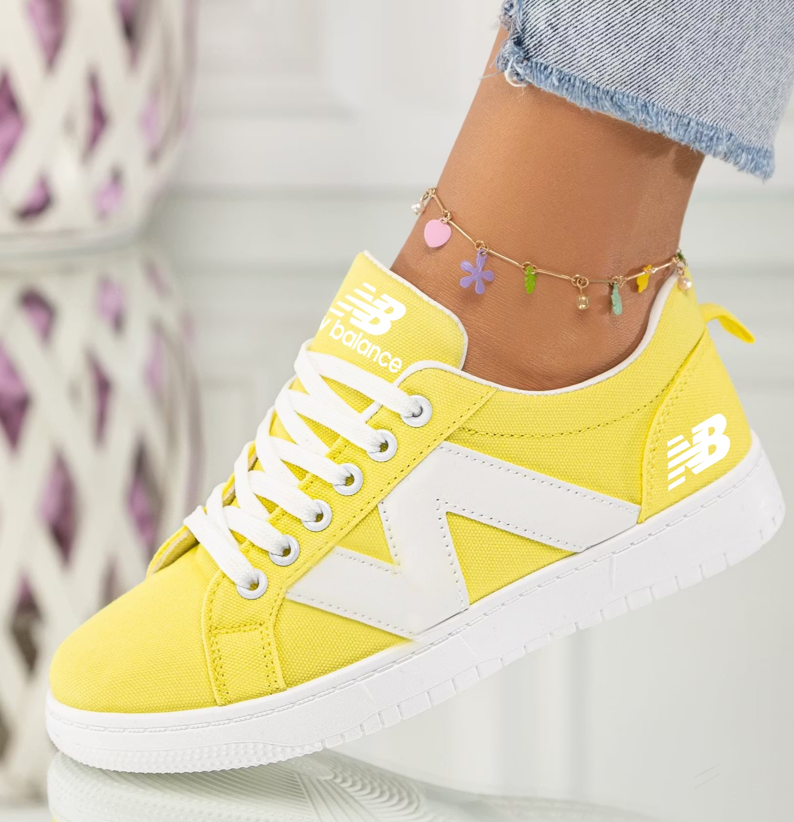 NEW BALANCE Nowe damskie wygodne, oddychające buty płócienne 2026