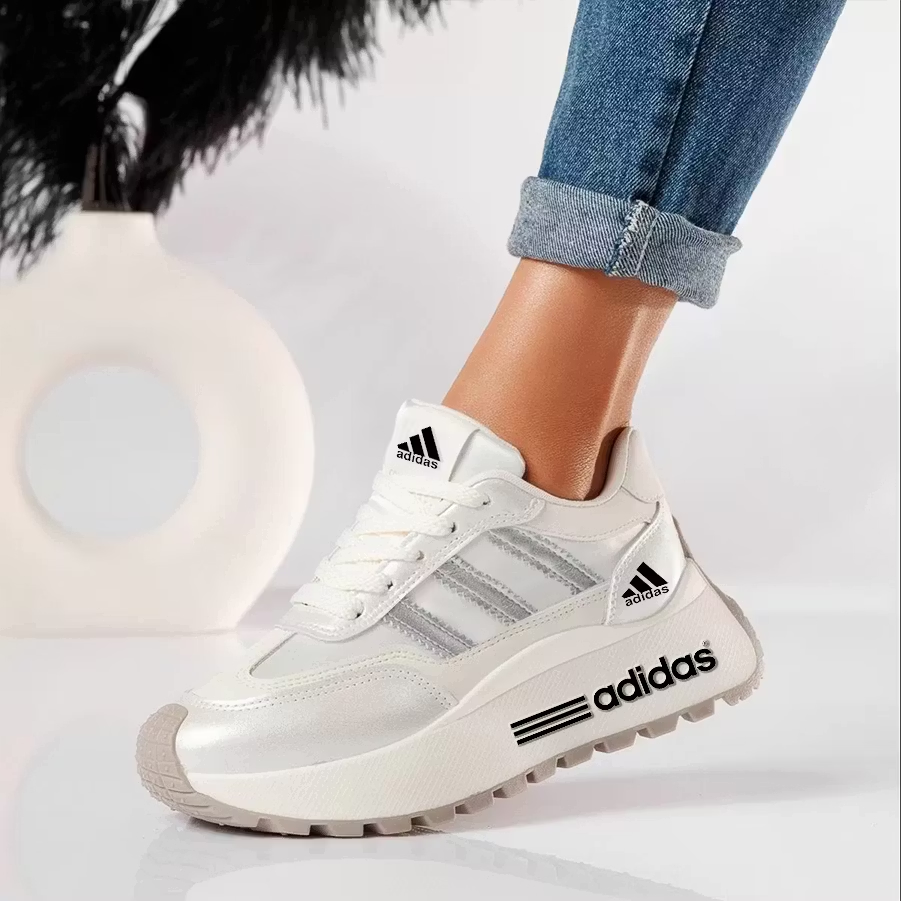 Adidas 2026 Sneakersy przed Kostkę na Grubej Podeszwie