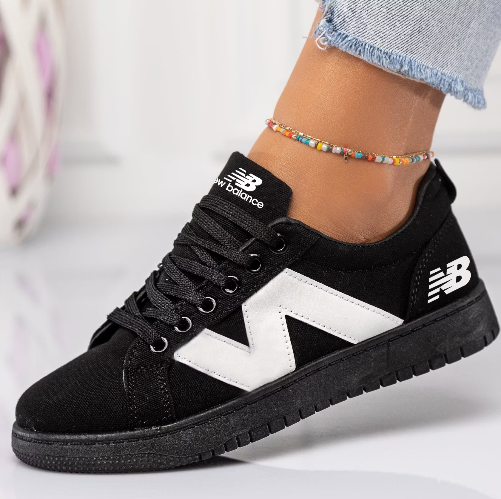 NEW BALANCE Nowe damskie wygodne, oddychające buty płócienne 2026