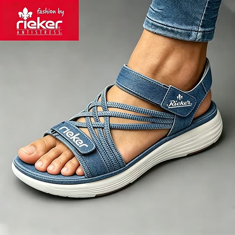 Rieker® Eleganckie i wygodne sandały damskie z miękką podeszwą 2026