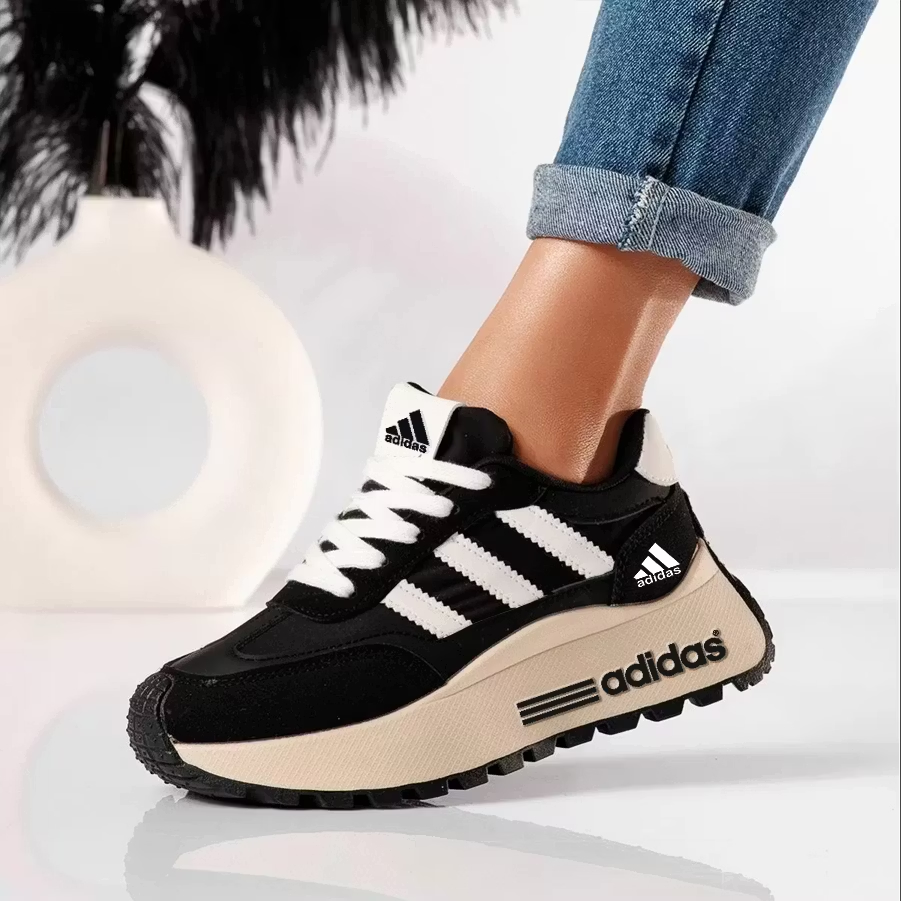 Adidas 2026 Sneakersy przed Kostkę na Grubej Podeszwie