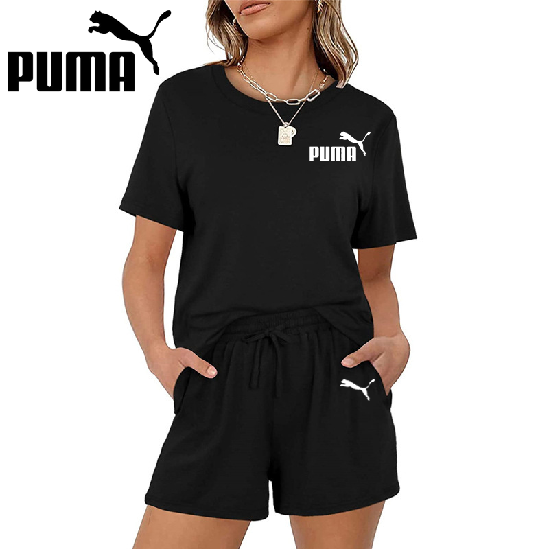 PUMA Nová súprava šortiek s krátkym rukávom pre ženy na voľný čas