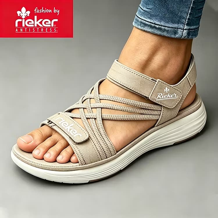 Rieker® Eleganckie i wygodne sandały damskie z miękką podeszwą 2026