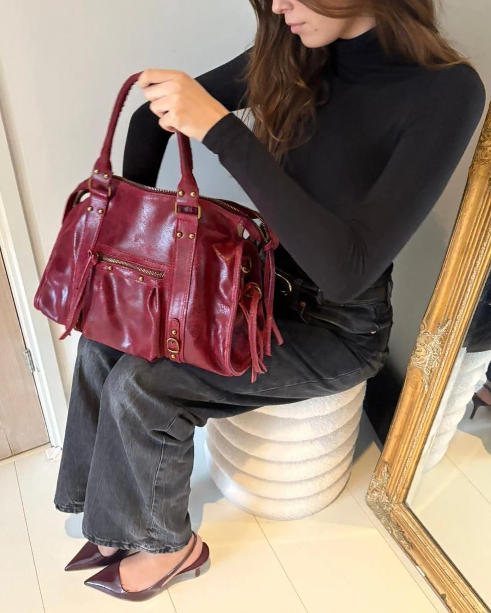 Torebka damska It Girl w stylu vintage z frędzlami