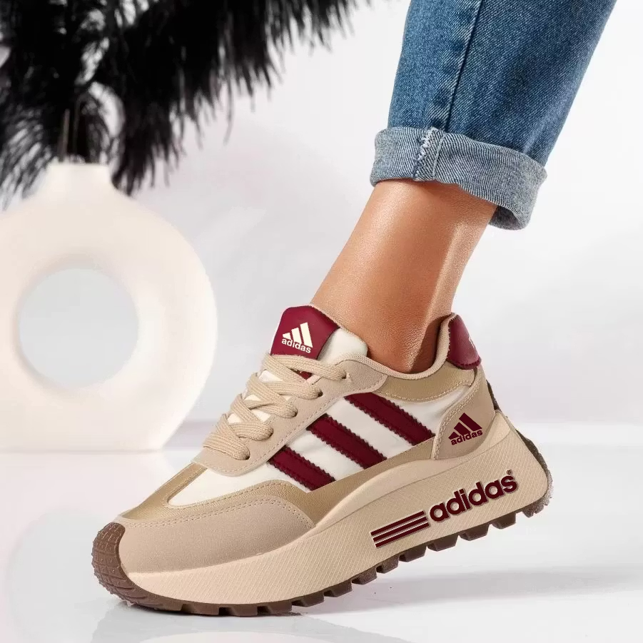 Adidas 2026 Sneakersy przed Kostkę na Grubej Podeszwie