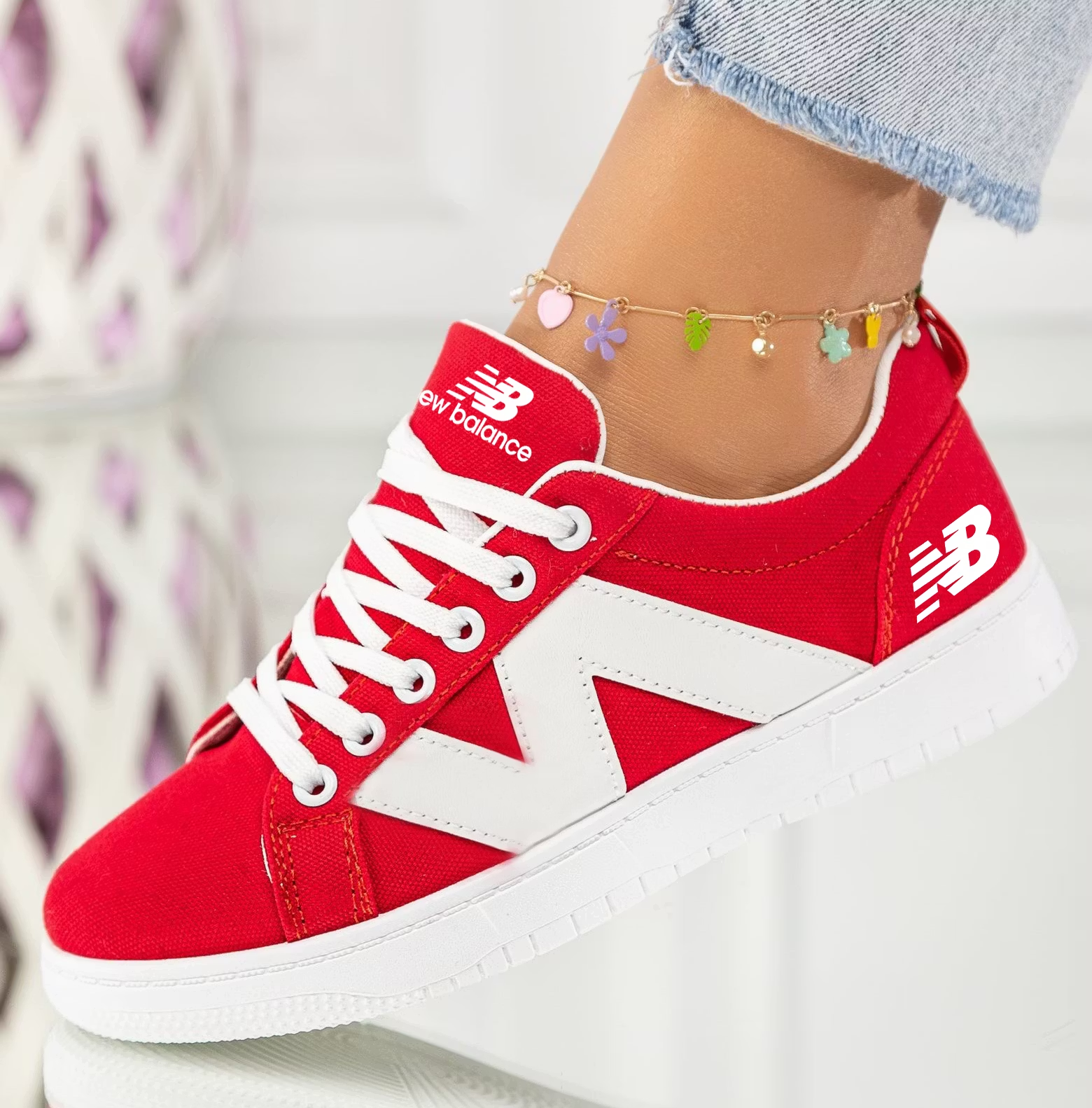 NEW BALANCE Nowe damskie wygodne, oddychające buty płócienne 2026
