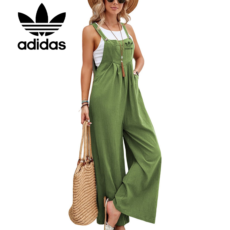 Dámsky jednofarebný ležérny overal Adidas 2023 v horúcom štýle