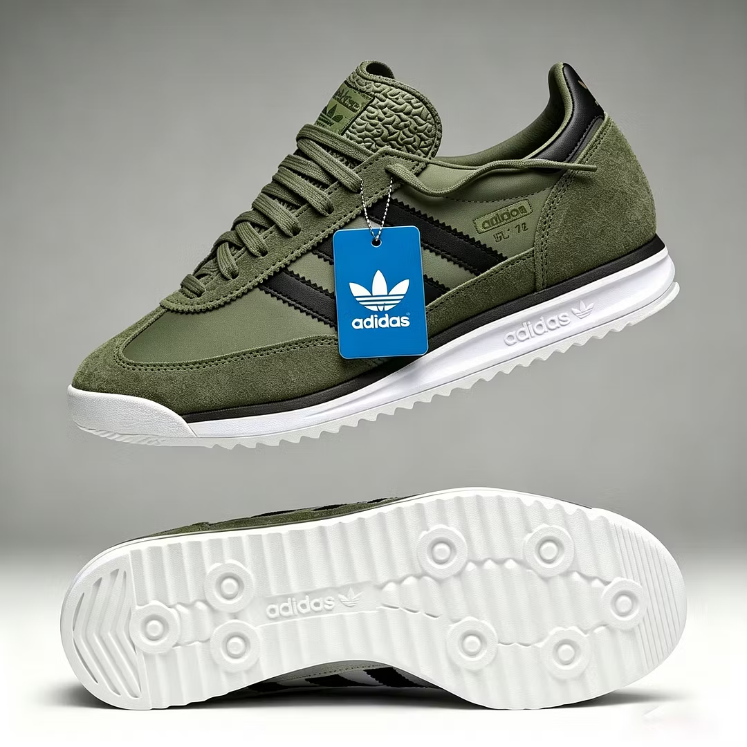 buty sportowo-casualowe Adidas: łącząc skórę z oddychającą siateczką, zapewniają wysoki komfort noszenia.