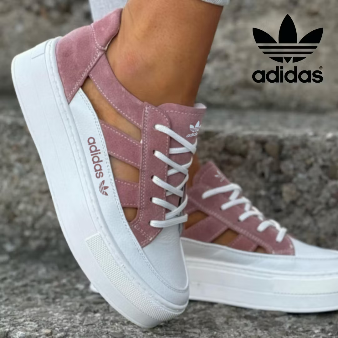 Buty damskie Adidas Originals na platformie z dziurami, w nowoczesnym stylu