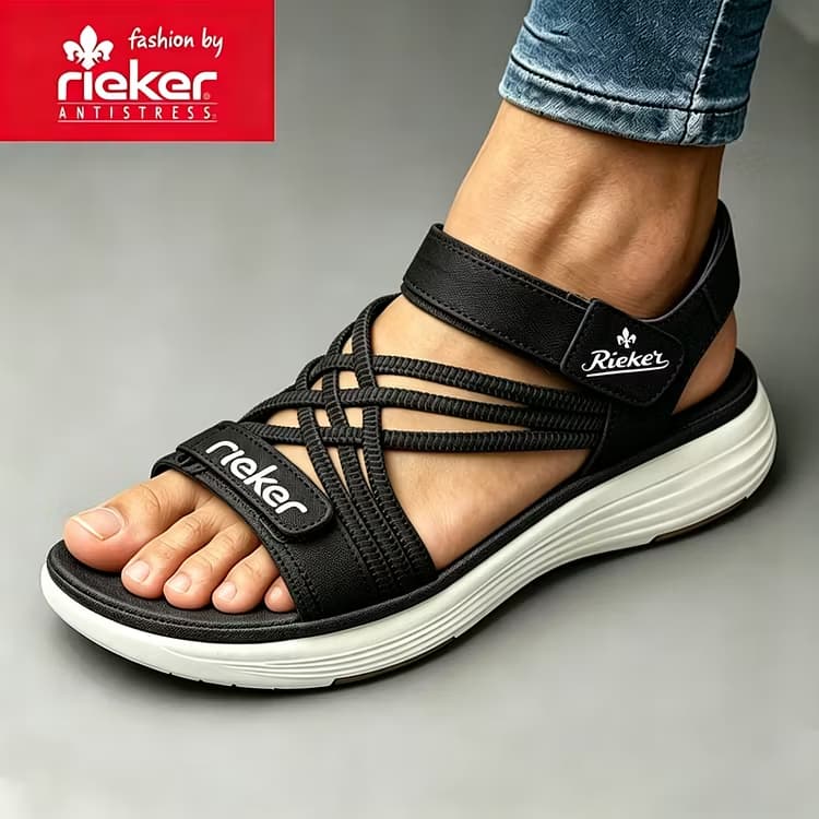 Rieker® Eleganckie i wygodne sandały damskie z miękką podeszwą 2026