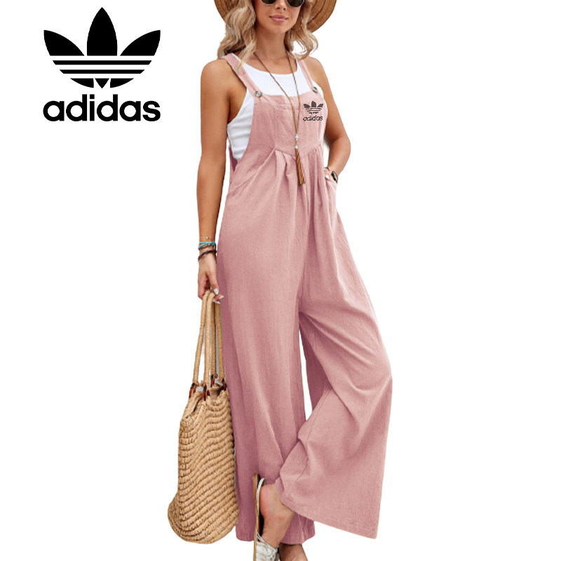 Dámsky jednofarebný ležérny overal Adidas 2023 v horúcom štýle
