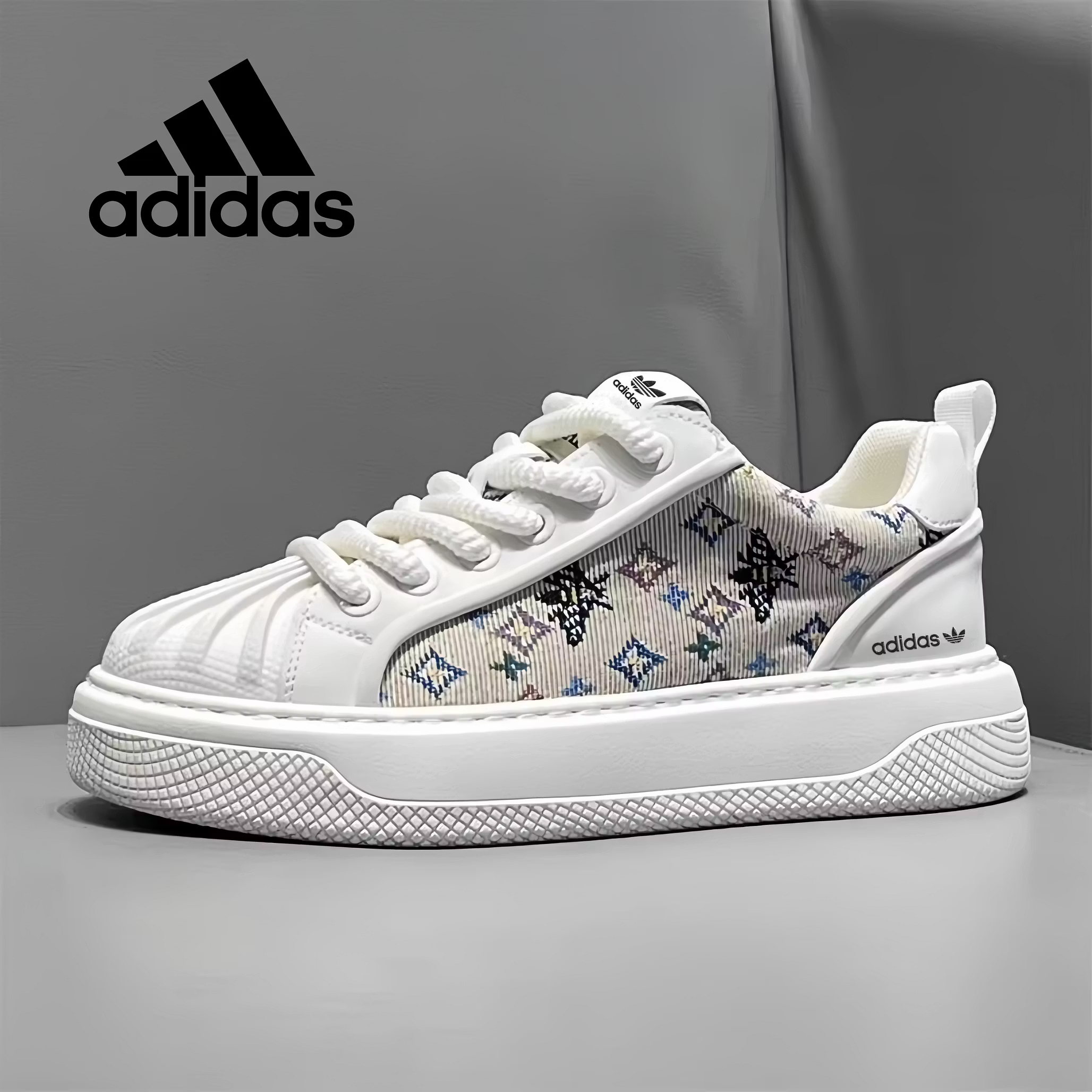 Adidas casualowe trampki z grubą podeszwą 2026