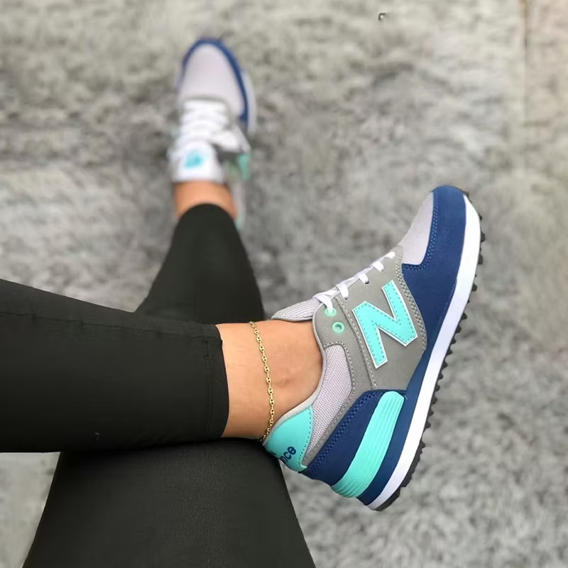 Modne damskie wsuwane buty New Balance z grubą podeszwą
