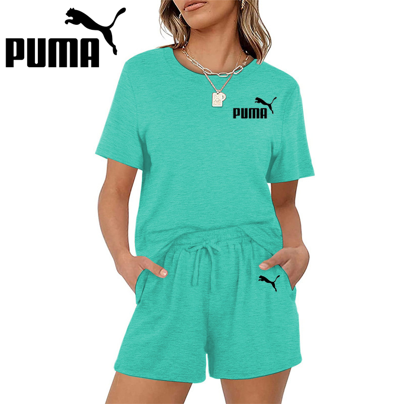 PUMA Nová súprava šortiek s krátkym rukávom pre ženy na voľný čas