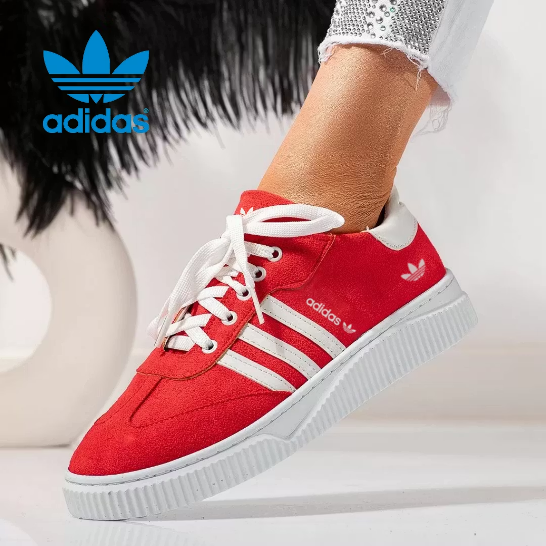 Adidas Originals Damskie buty platformowe ze skórzanymi akcentami