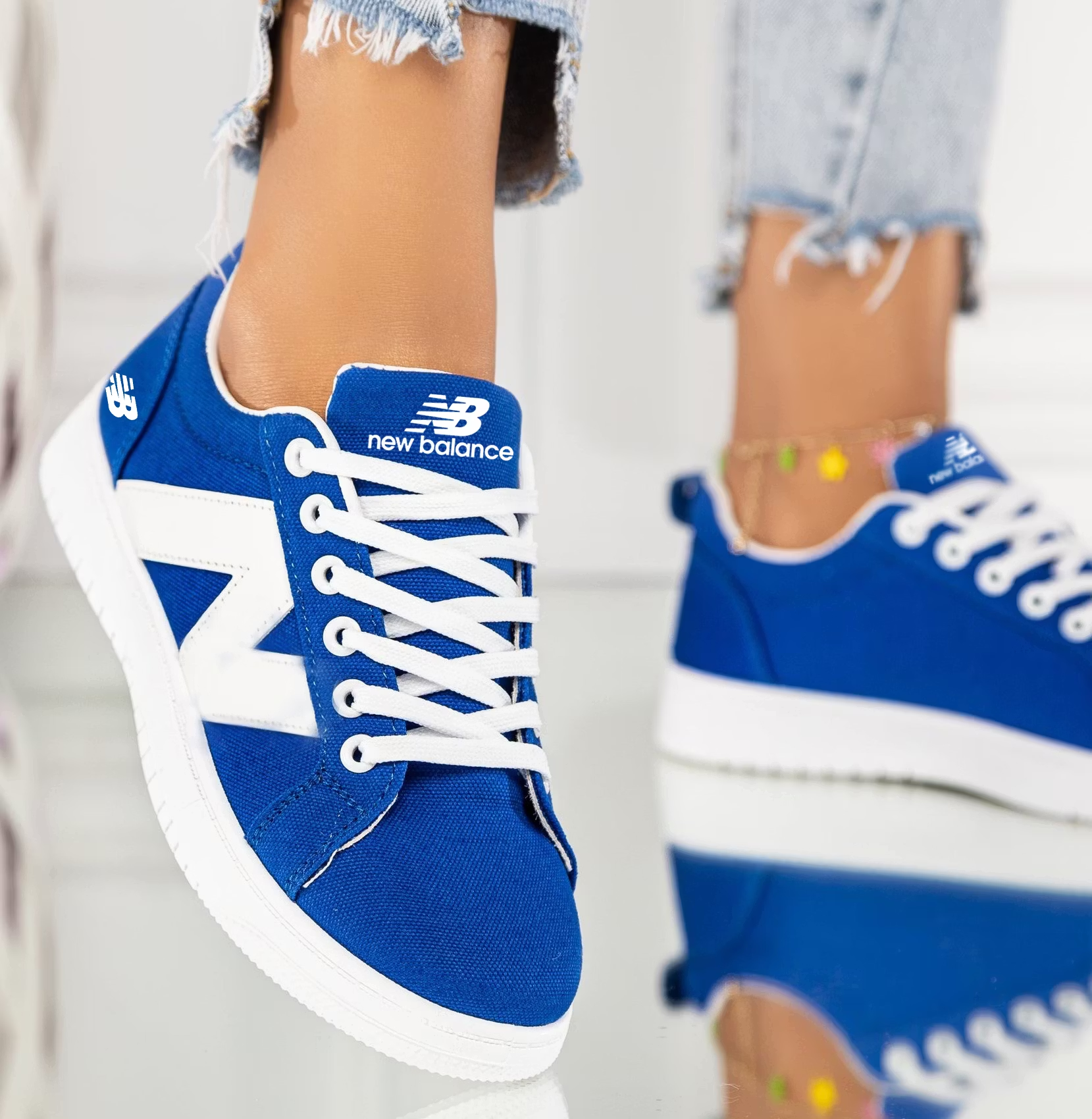 NEW BALANCE Nowe damskie wygodne, oddychające buty płócienne 2026