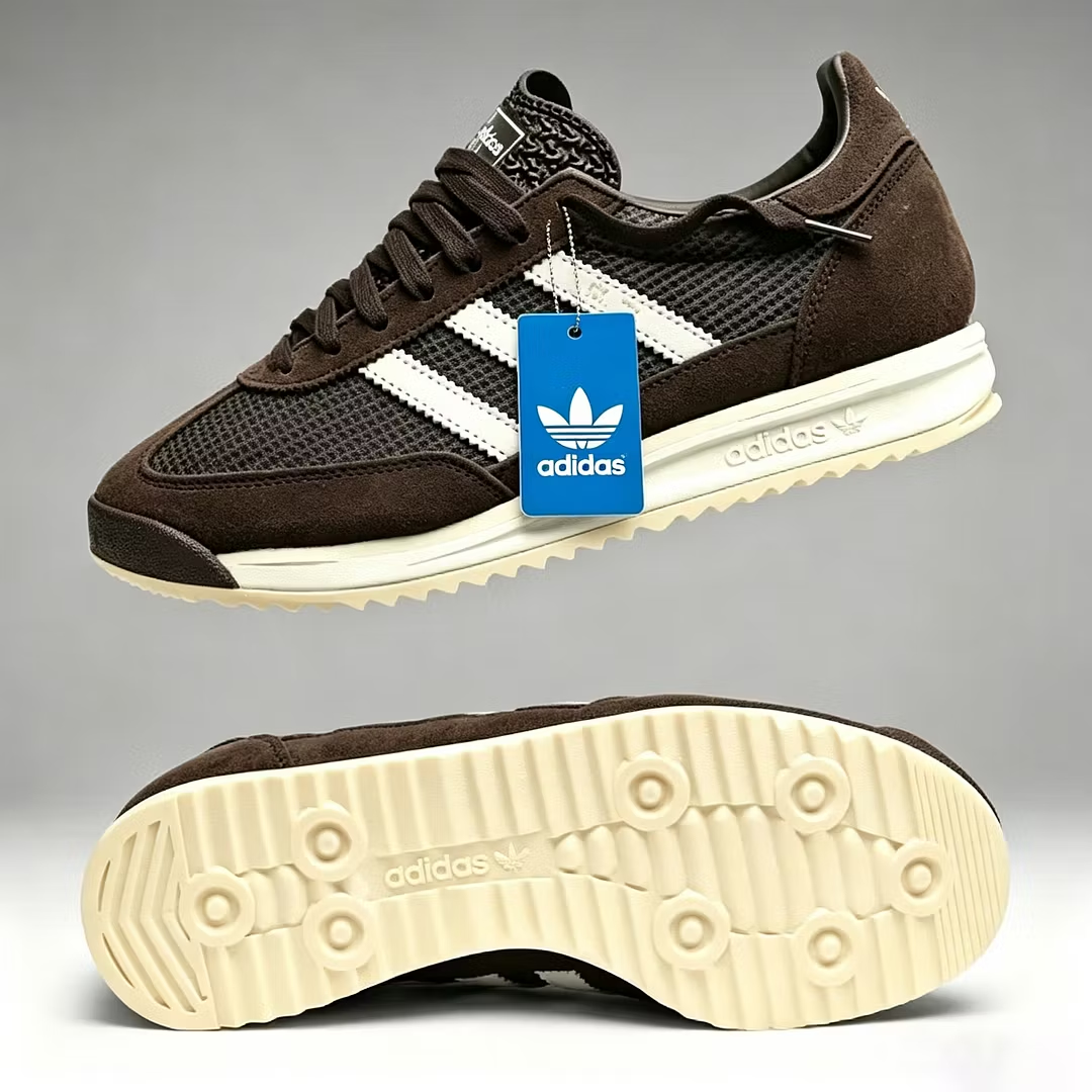 buty sportowo-casualowe Adidas: łącząc skórę z oddychającą siateczką, zapewniają wysoki komfort noszenia.