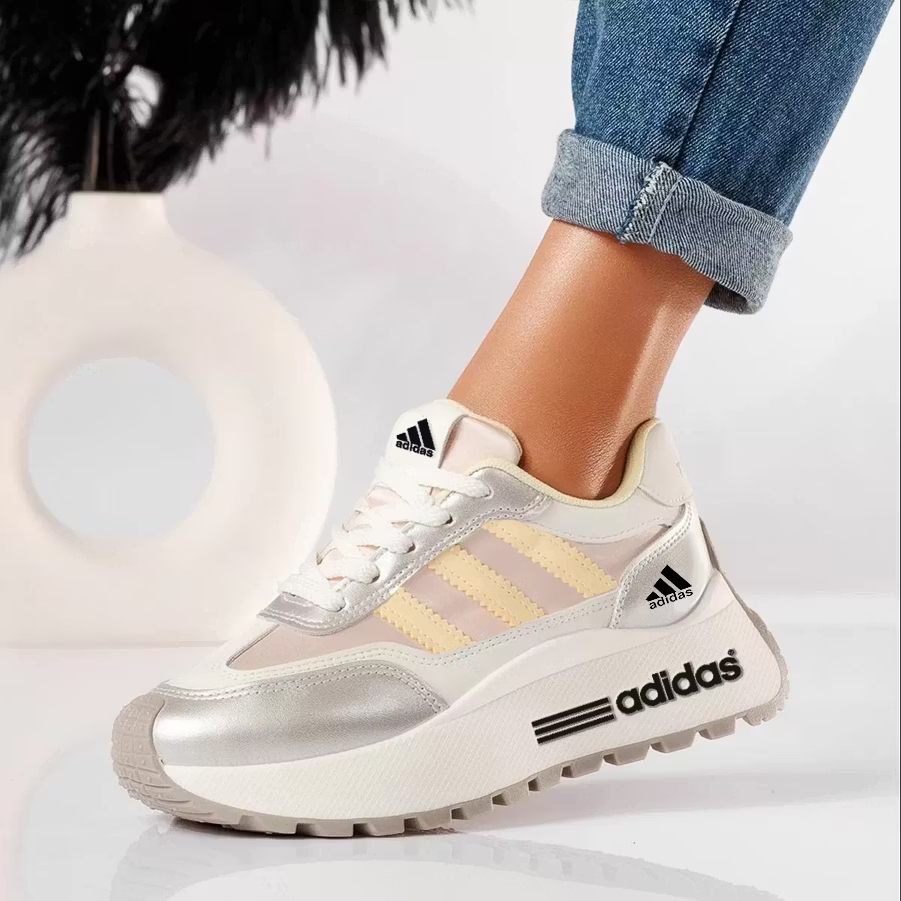 Adidas 2026 Sneakersy przed Kostkę na Grubej Podeszwie