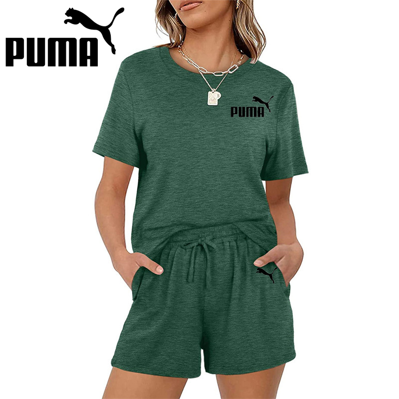 PUMA Nová súprava šortiek s krátkym rukávom pre ženy na voľný čas