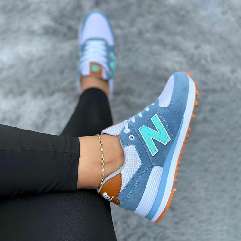 Modne damskie wsuwane buty New Balance z grubą podeszwą