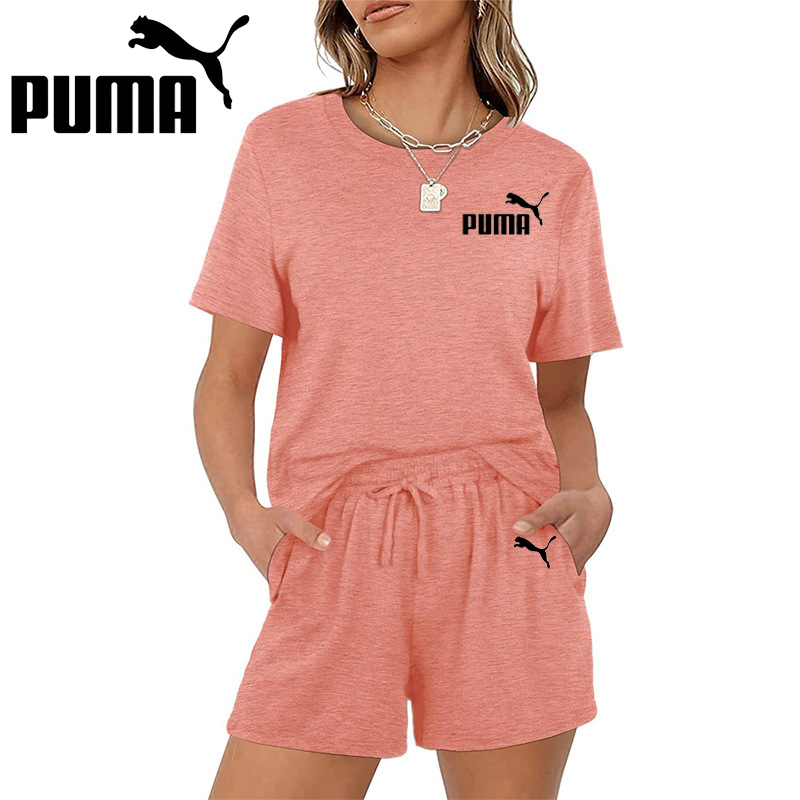 PUMA Nová súprava šortiek s krátkym rukávom pre ženy na voľný čas