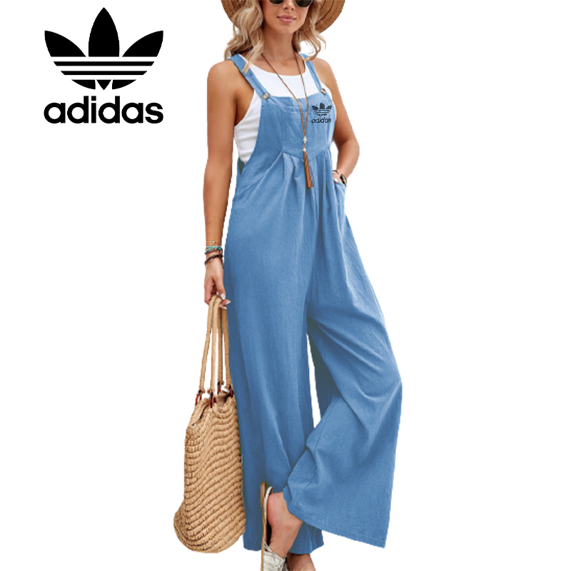 Dámsky jednofarebný ležérny overal Adidas 2023 v horúcom štýle