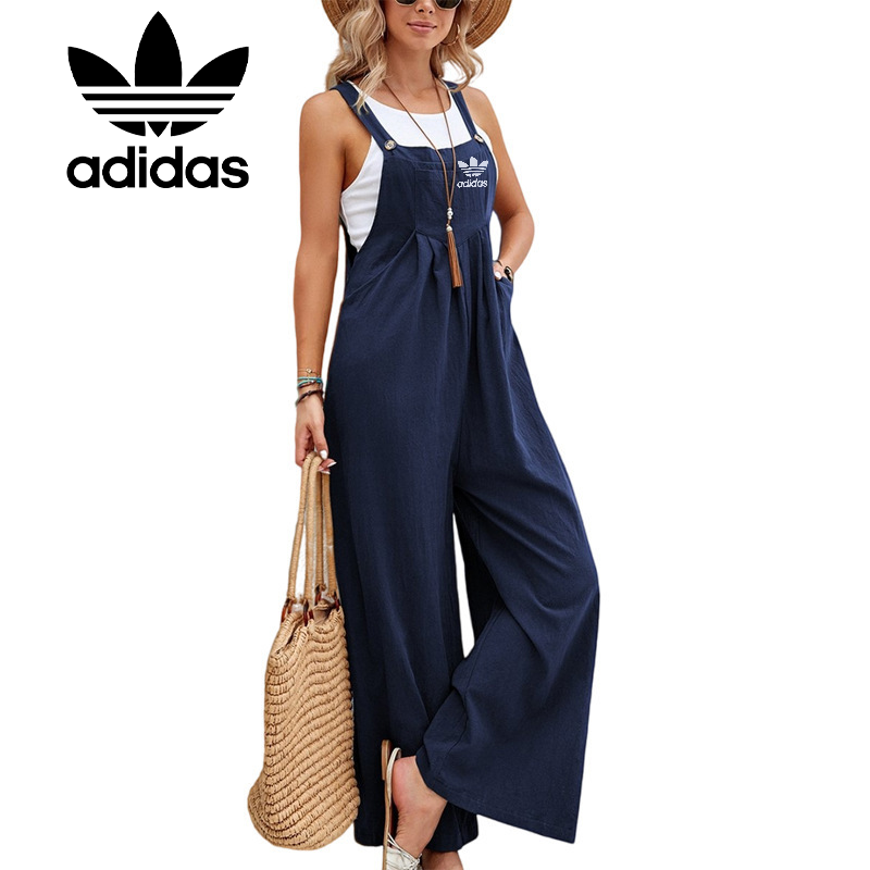 Dámsky jednofarebný ležérny overal Adidas 2023 v horúcom štýle