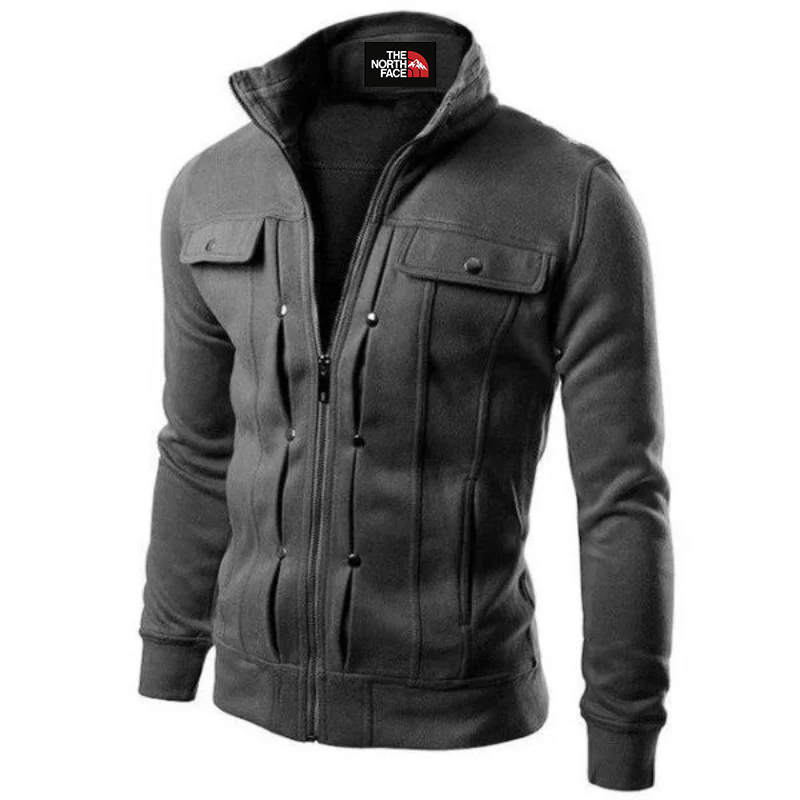 Kurtka męska The North Face® – biała, stylowa i ciepła odzież casual