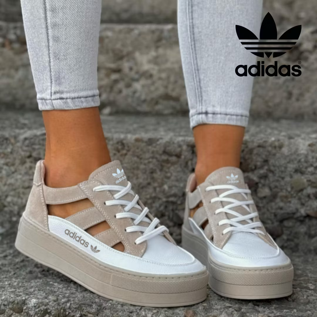 Buty damskie Adidas Originals na platformie z dziurami, w nowoczesnym stylu