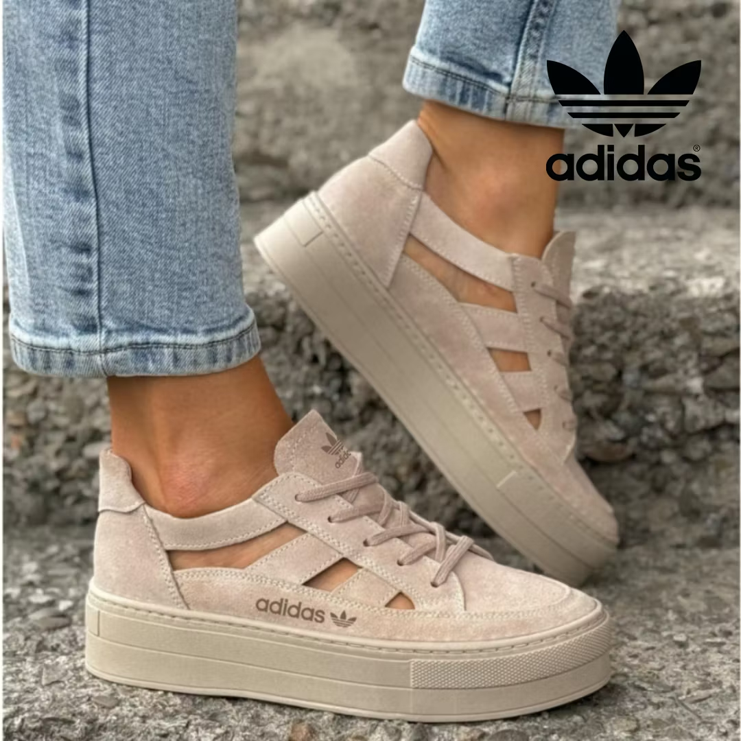 Buty damskie Adidas Originals na platformie z dziurami, w nowoczesnym stylu