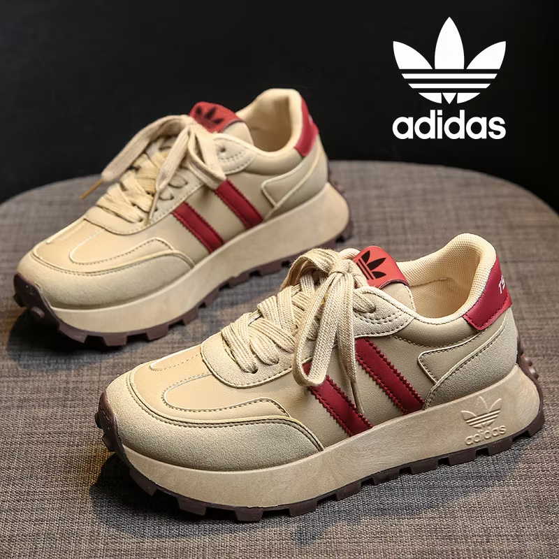Adidas 2026 nowe buty treningowe o grubej podeszwie podnoszące moralność w stylu retro