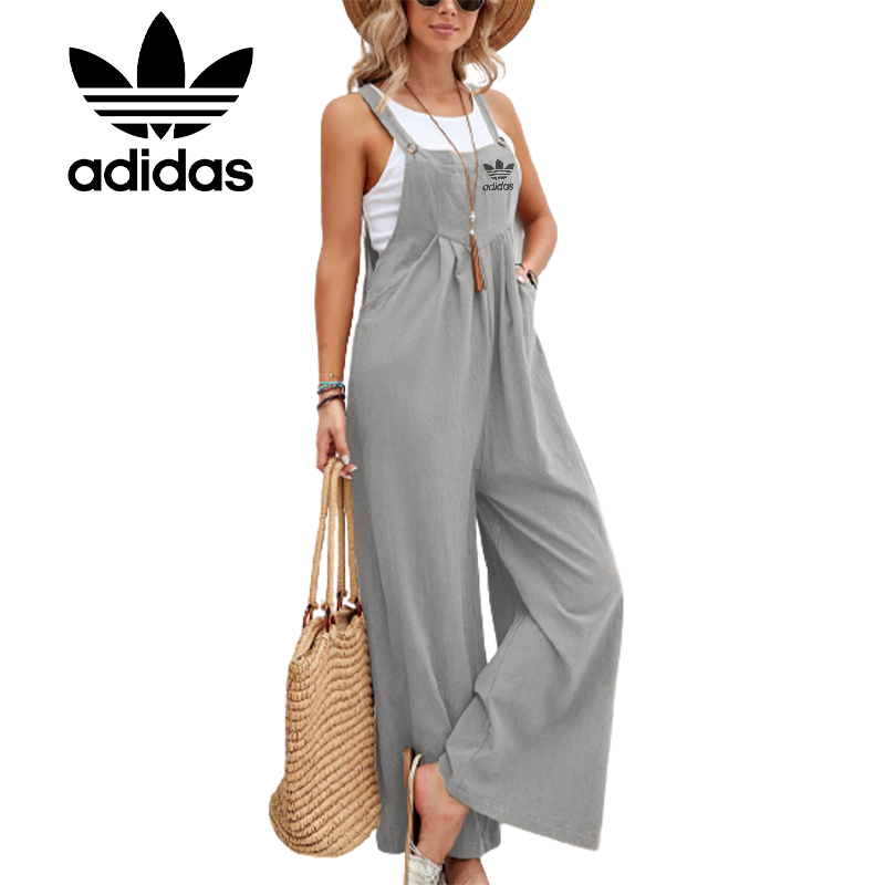 Dámsky jednofarebný ležérny overal Adidas 2023 v horúcom štýle
